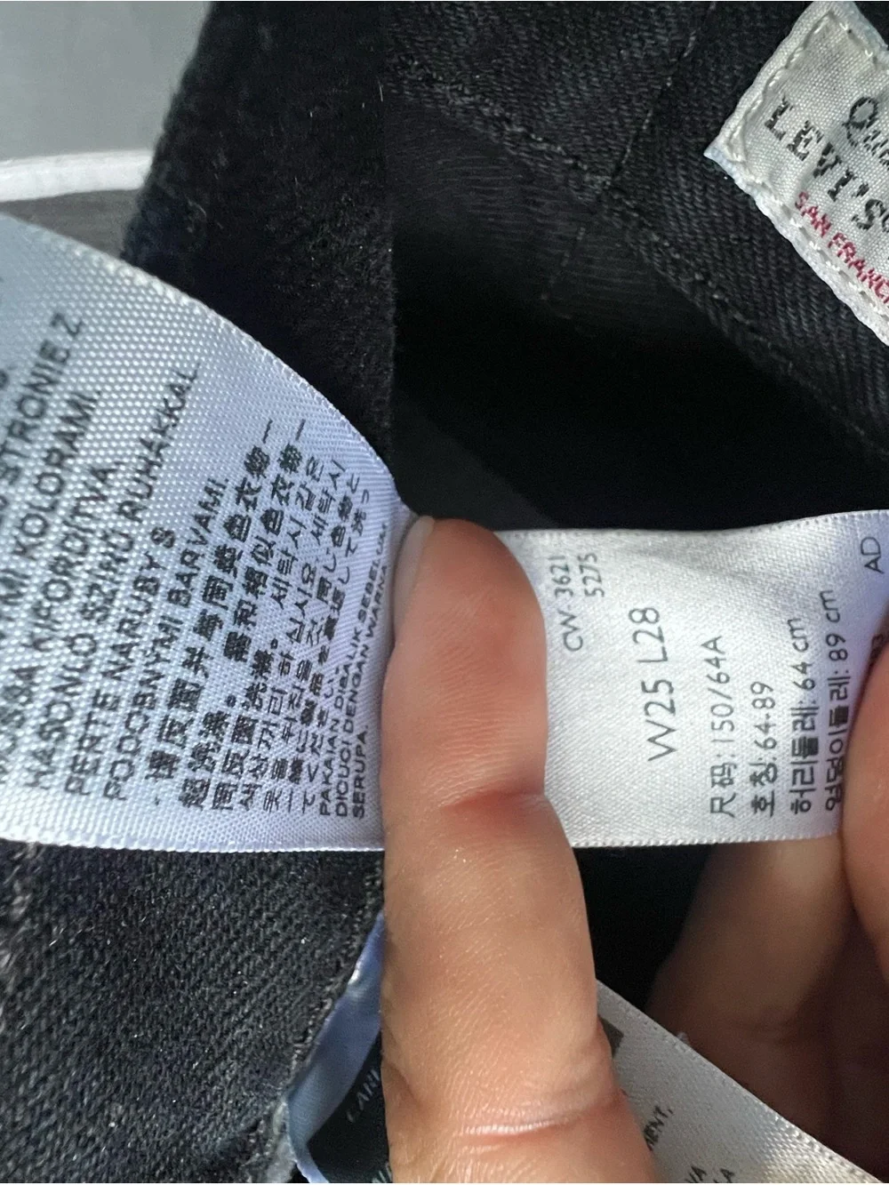 Classic Levi’s 501 True Black Jeans